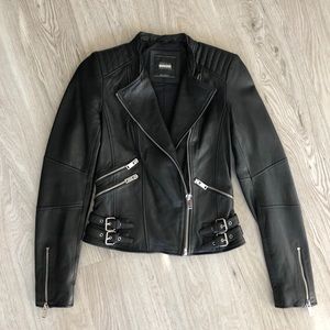 SOLD - Zara Trafaluc Moto Style Leather Jacket XS